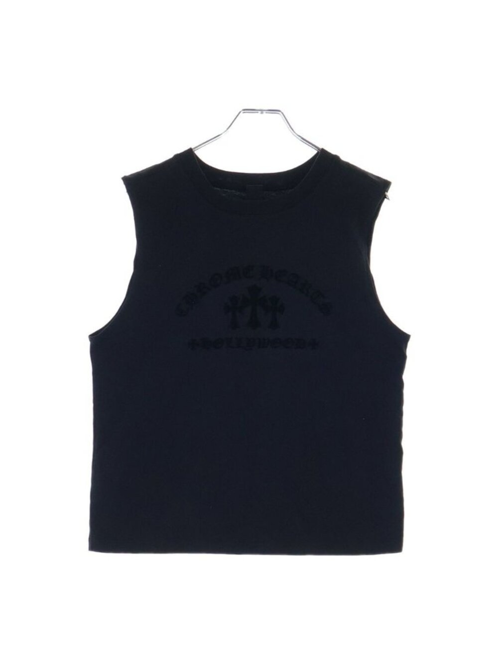 Chrome Hearts Y NOT King Taco Why Not Octopus Cross Sleeveless Black T-Shirt